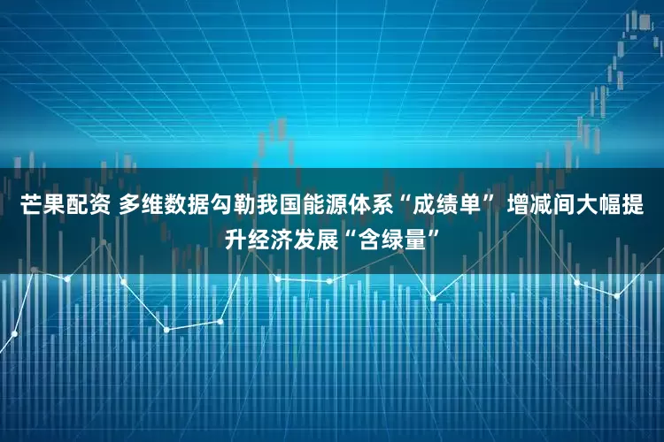 芒果配资 多维数据勾勒我国能源体系“成绩单” 增减间大幅提升经济发展“含绿量”